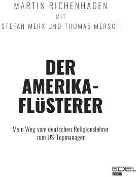 Produktbild Der Amerika-Flüsterer (Deutsch, Thomas Mersch, 2021)