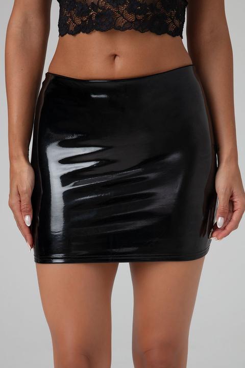 Actual product image Christine Le Duc Mini Skirt Black Love - black (S)