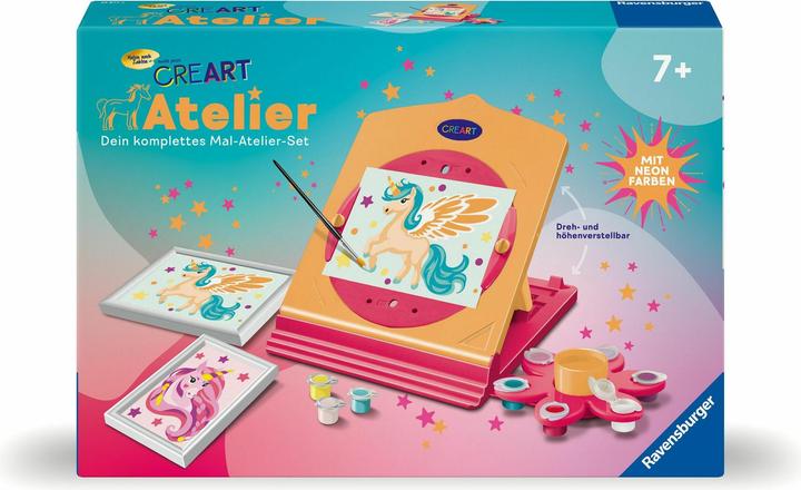 Produktbild Ravensburger CreArt, Malen nach Zahlen - Neon Atelier Einhorn