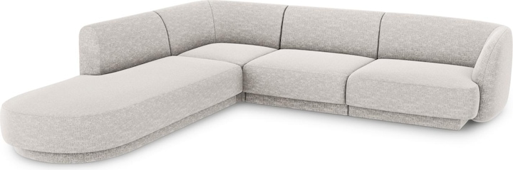 Image du produit Micadoni Canapé D'Angle Gauche, "Miley", 6 Places, 255x248x70Fabriqué en Europe (Canapé d'angle)