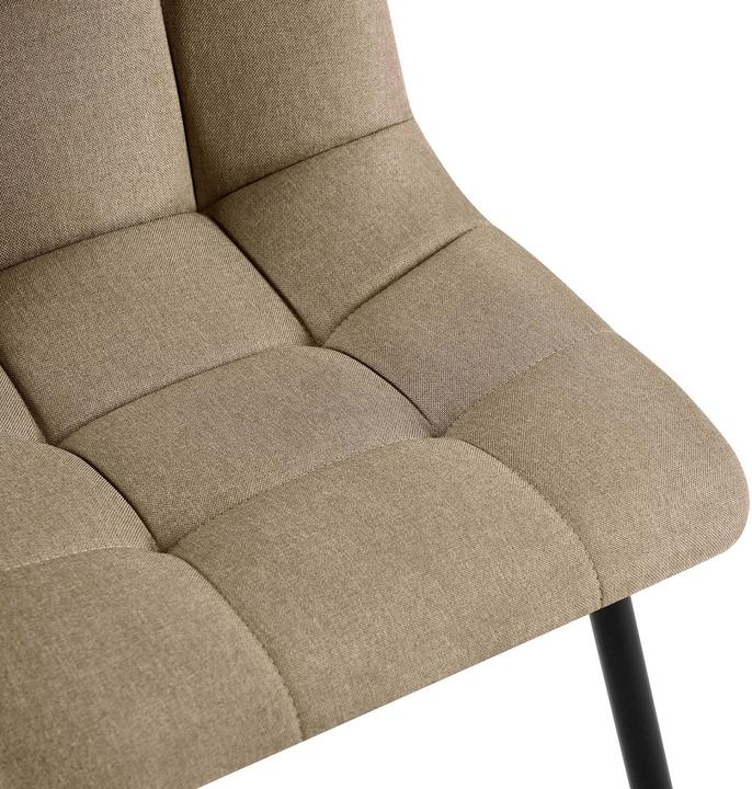 Actual product image CLP Set of 4 Tilde dining chairs, upholstered with backrest, loadable up to 150 kg
