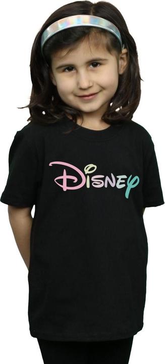 Actual product image Disney Girls Pastel Logo Cotton T-Shirt (140, 146)