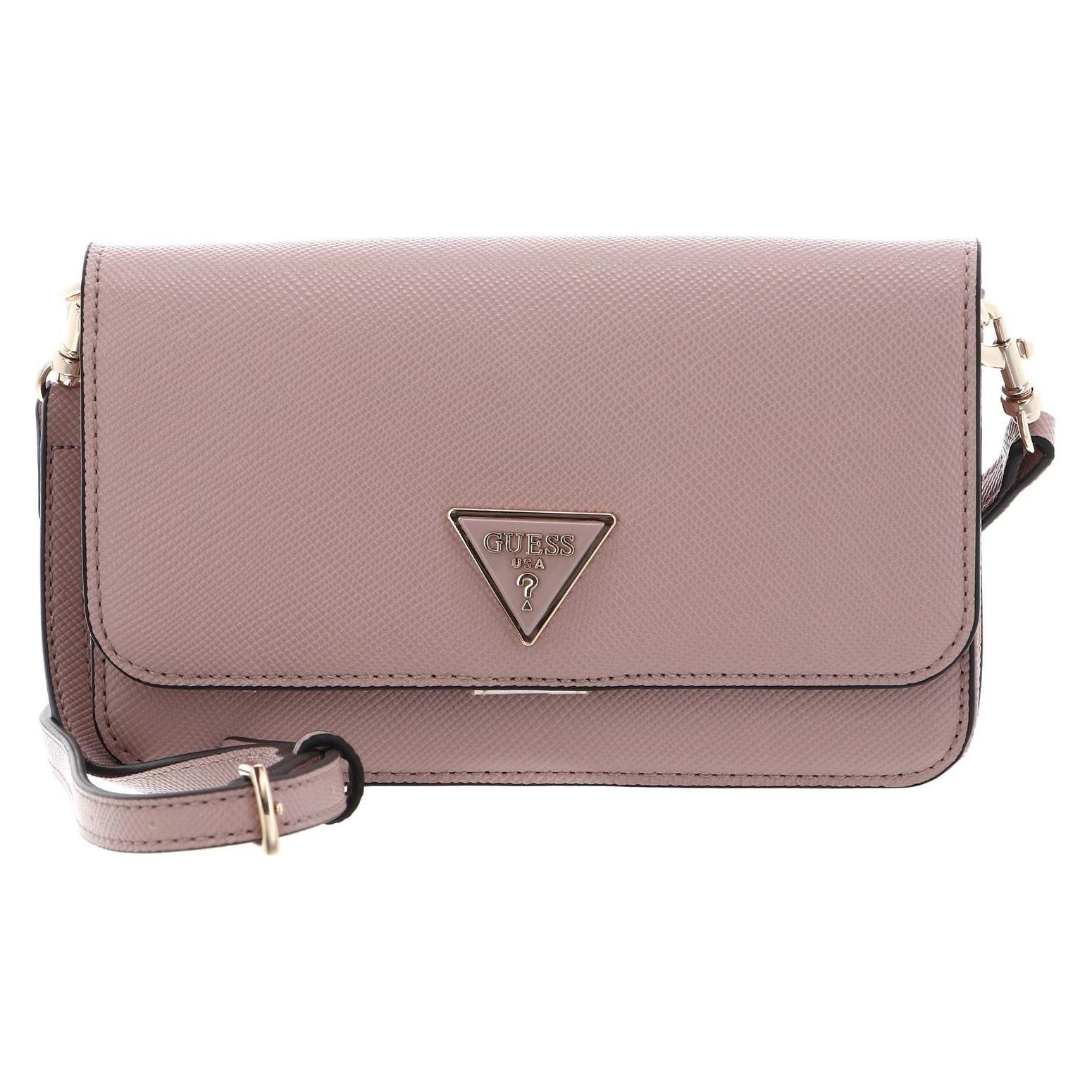Guess, Damen, Handtasche, Noelle Xbody Flap Organizer, Rosa