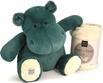 Productafbeelding Doudou et Compagnie Nijlpaard met knuffeldoekje spar groen, 45cm (45 cm)