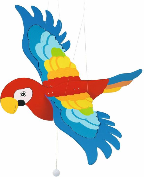 Goki Wooden parrot figurine