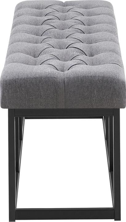Actual product image Swisshandel24 Bench Amun fabric B120, dark grey (120 cm)