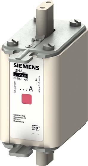Image du produit Siemens SIEM 3NA7824-6 Cartouche fusible HPC gL/gG taille 00, 80A, AC690