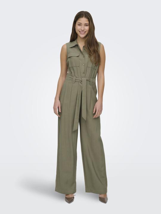 Actual product image Only Kurzer ärmelloser Overall mit Gürtel (40)
