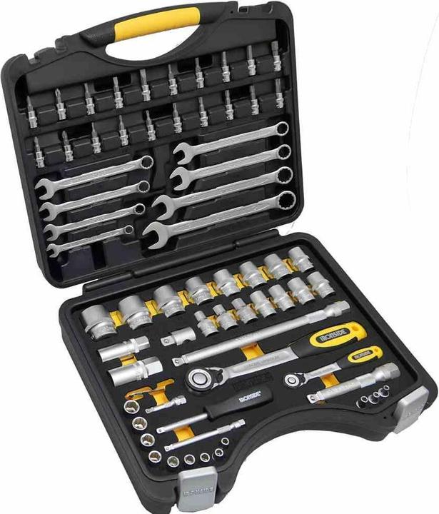 Image du produit Ironside Jeu de clés à douilles professionnelles 68 pcs. 6,35 mm (1/4") - 12,7 mm (1/2") (1/2")