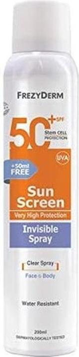 Immagine prodotto Frezyderm Schermo solare Invisible Spray SPF 50 200ml (Spray solare, SPF 50+, 200 ml)