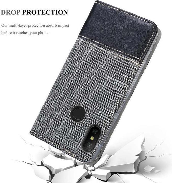Actual product image Cadorabo Book Jeans Optics Cover (Mi A2 lite, Xiaomi Redmi 6 Pro)