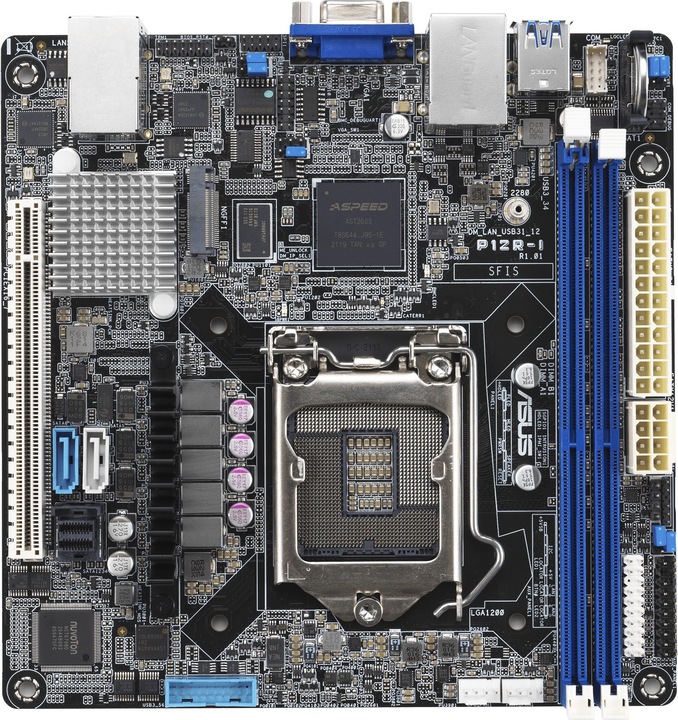 Produktbild ASUS Server P12R-I/A10 (LGA 1200, Intel C252, Mini-ITX)