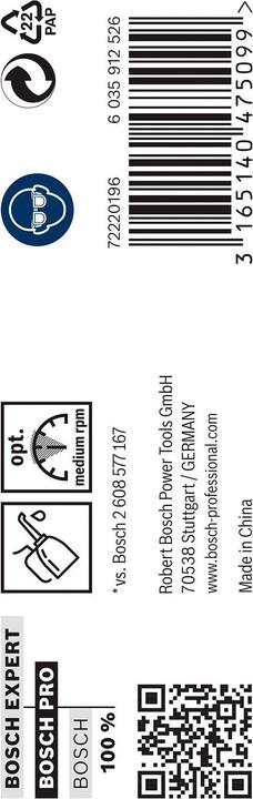 Immagine prodotto Bosch Professional Zubehör Trapano PRO Metal HSS-G, 7,6 x 75 x 117 mm (7,6 mm)