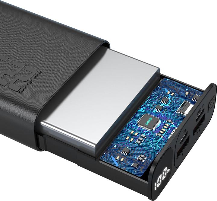 Image du produit Bwoo 20W 20000 mAh power bank with LCD screen, black (20000 mAh, 22.50 W)