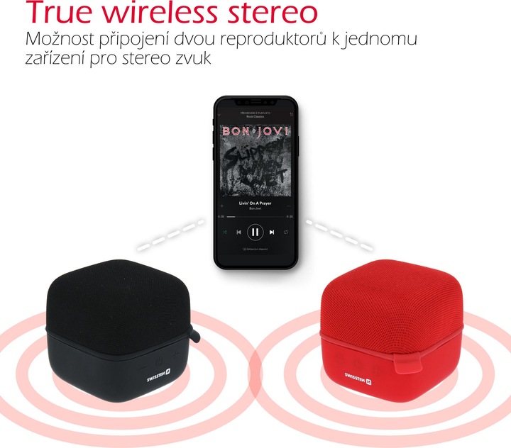 Produktbild Swissten Musik Cube Bluetooth Speaker (5 h, Akkubetrieb)