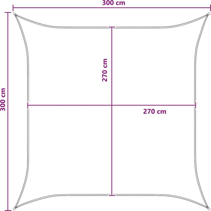 Produktbild vidaXL Sonnensegel (300 x 300 cm)