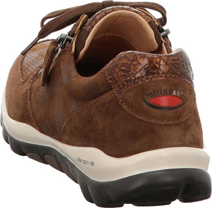 Produktbild Gabor rollingsoft Damen Schnürschuhe Sportlich Gummisohle braun