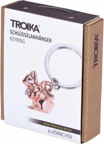 Actual product image Troika Keyring Cuckold Shiny Grey/Rosa Gold