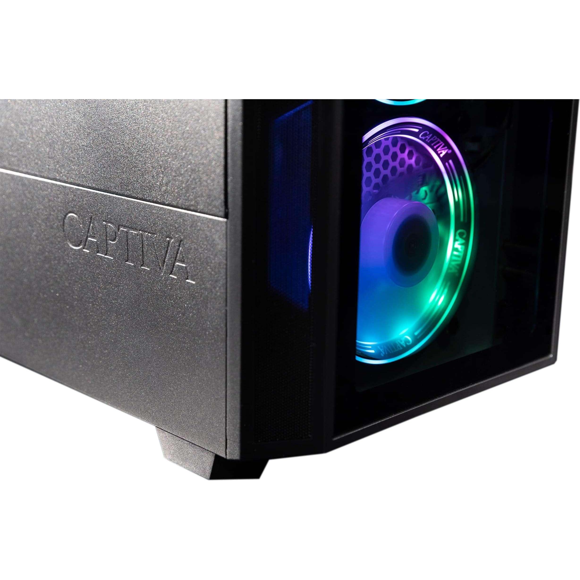 Thumbnail - Captiva Advanced Gaming I80-731 Core i7 RTX 4060 Ti (Intel Core i7-14700, 32 GB, 2000 GB, GeForce RTX 4060 Ti), PC, Schw...