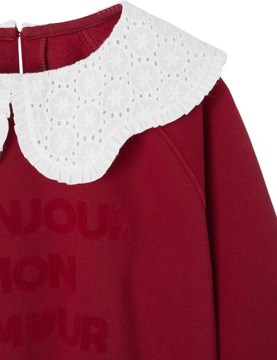 Actual product image Vertbaudet Mädchen Sweatshirt mit besticktem Kragen (146, 152)