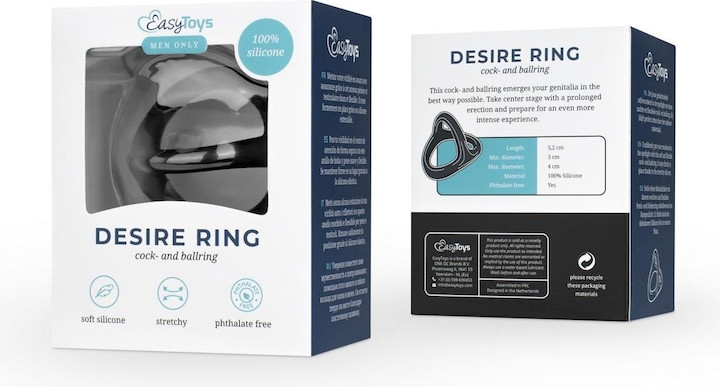 Actual product image Easytoys Cock and ball ring (3 cm)