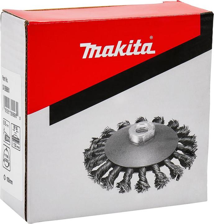 Actual product image Makita Round brush knotted 100mm