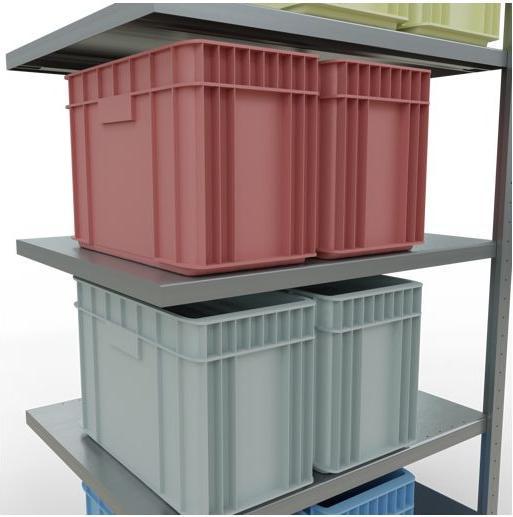 Immagine prodotto Schulte Lagertechnik MULTIplus250 sistema di alloggiamento aggiuntivo senza bulloni con bulloni di lunghezza