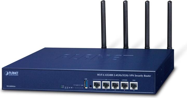 Immagine prodotto Planet Wi-Fi 6 AX2400 2.4GHz/5GHz WLAN Router Gigabit Ethernet Blu