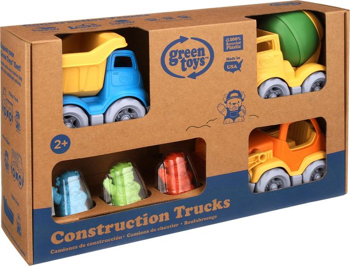 Actual product image Green Toys Construction Vehicle-3 Pack NEW PACKAGING