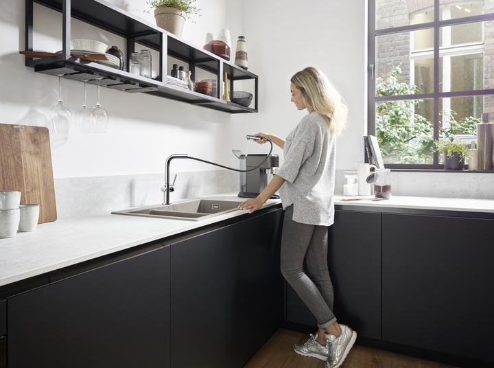 Image du produit hansgrohe Talis M54 Mitigeur d'évier 270 (chromé), avec douchette extractible