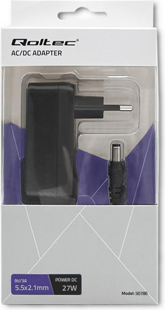 Produktbild Qoltec strømforsyningsadapter - DC jac