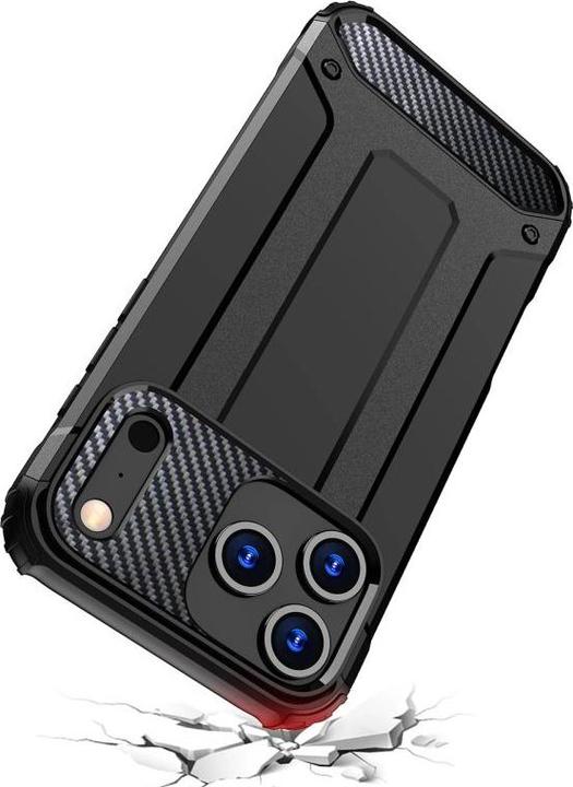 Actual product image Hurtel Hybrid Armor Case für iPhone 17 Pro Max - Schwarz (Apple iPhone 17 Pro Max)