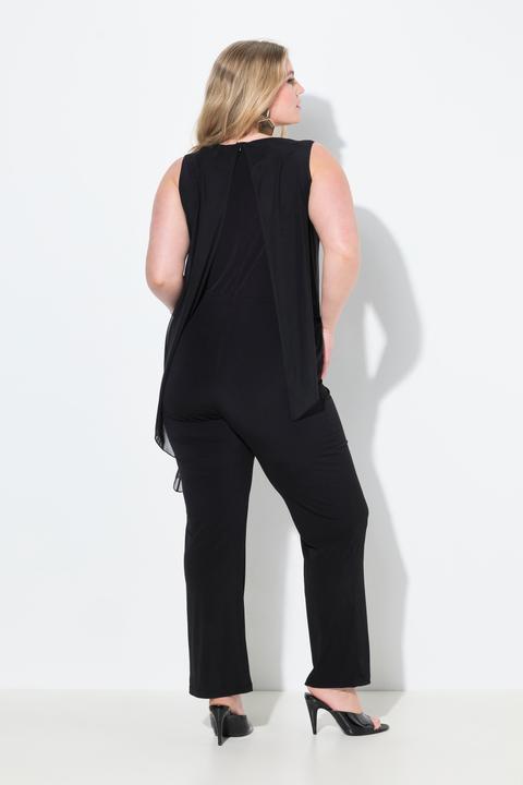 Produktbild Miamoda Jumpsuit, ärmellos, Mesh-Top mit Blüten (58)