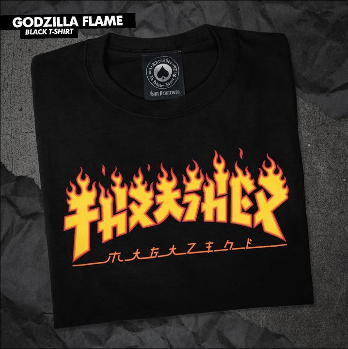 Produktbild Thrasher Godzilla Flame T-Shirt (S)
