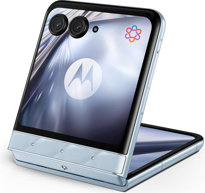 Produktbild Motorola Razr60 Loops Powered By Bose (256 GB, Ice Melt, 6.90", Dual SIM, 5G)