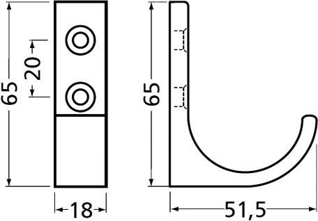 Actual product image Hermeta Coat hook