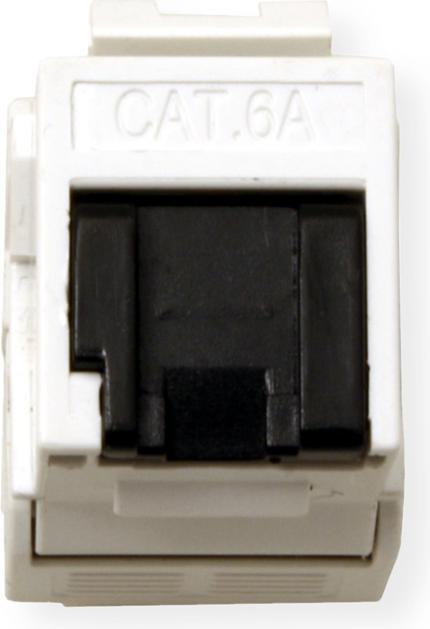 Actual product image Value Cat.6A Keystone, RJ-45, unshielded, tool-free, white (U/UTP, CAT6a)