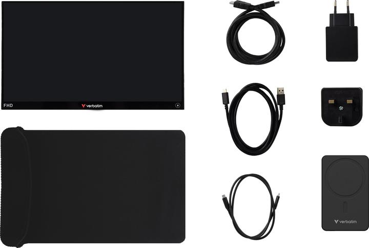 Image du produit Verbatim Moniteur tactile portable 14" sans fil, banque d'alimentation incluse (1920 x 1080 pixels, 14")
