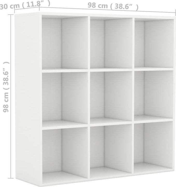 Produktbild vidaXL Bücherregal (30 x 98 x 97.50 cm)