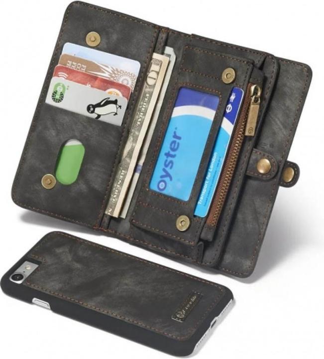 Produktbild Caseme Apple iPhone 8 Echtleder Portemonnaie Karten Hülle (Apple iPhone 8)