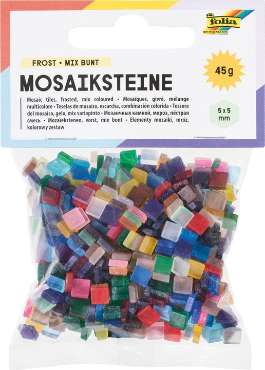 Folia Mosaic stones FROST, 45g, 5x5mm