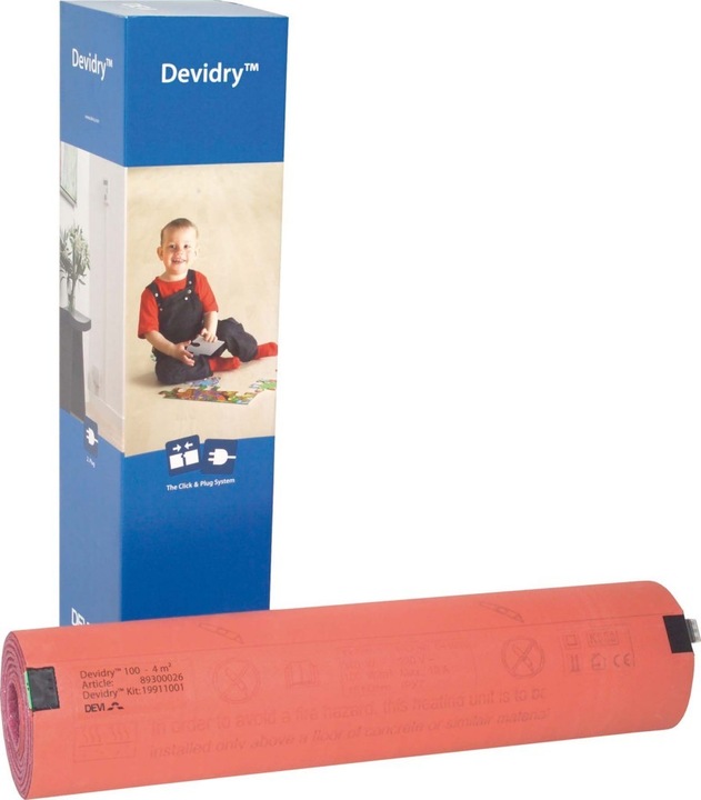 Actual product image Danfoss Heating mat 100W/sqm 340W 4sqm 1cold 89300026