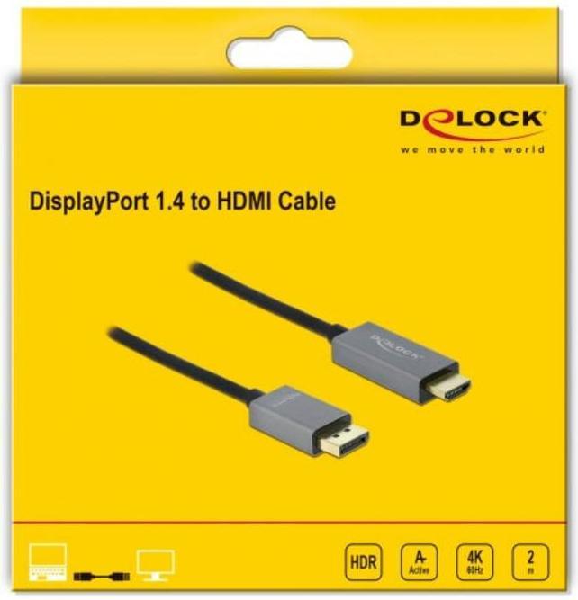 Immagine prodotto Delock DisplayPort – HDMI (Typ A) (0.17 m)