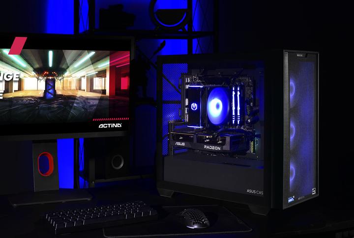 Actual product image Actina 5901443335832 PC Mini Tower AMD Ryzen??? 5 5600 DDR4-SDRAM SSD AMD Radeon RX 7600 Black (1000 GB, 16 GB, AMD Ryzen 5 5600, Radeon RX 7600)