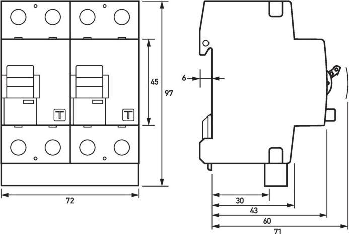Produktbild Doepke DOEP DFS2 016-2/0,03-A TWIN Fi-Schutzschalter