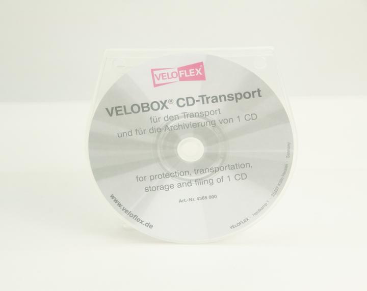 Immagine prodotto Veloflex Custodia per CD/DVD VELOBOX® 12,5 x 12,5 cm (L x A) in polipropilene trasparente 10 (Lettore CD)