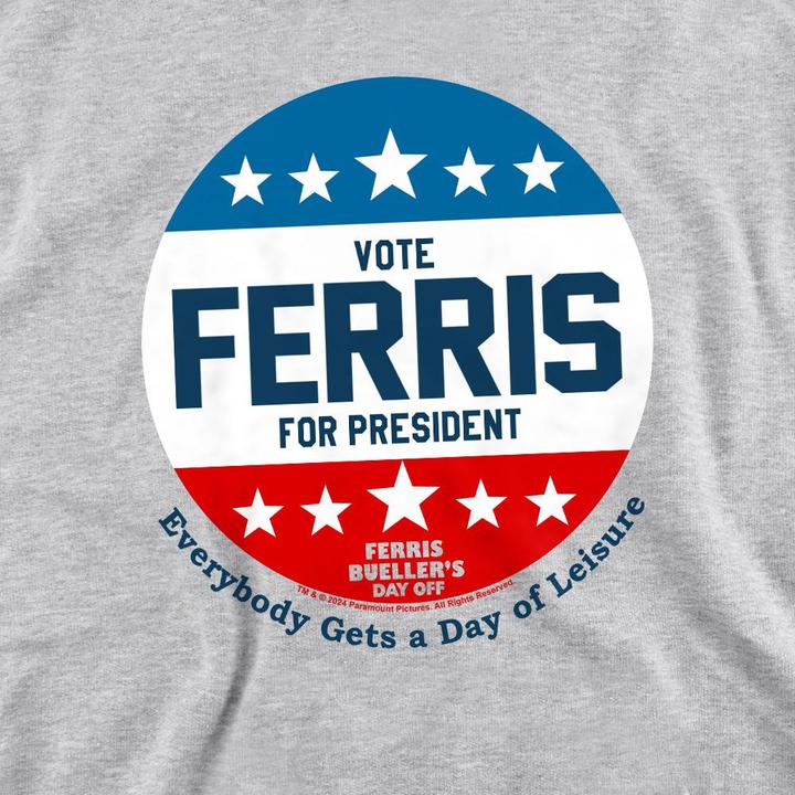 Immagine prodotto Ferris Bueller´s Day Off Ferris Bueller's Day Off Vote Ferris For President Felpa Adulto Unisex (S)
