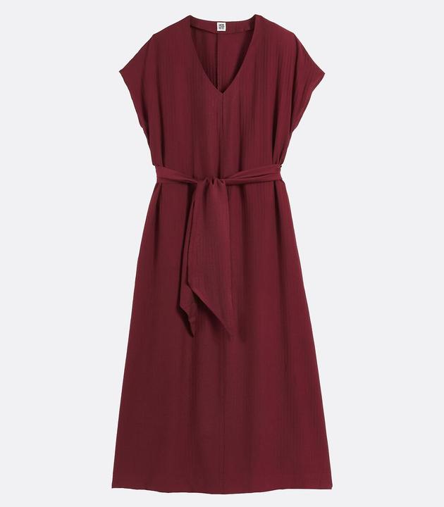 Produktbild La Redoute Collections Langes Kleid mit V-Ausschnitt (XXL)