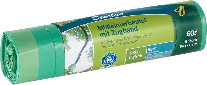 Actual product image Secolan Bin liner (15 x, 60 l)