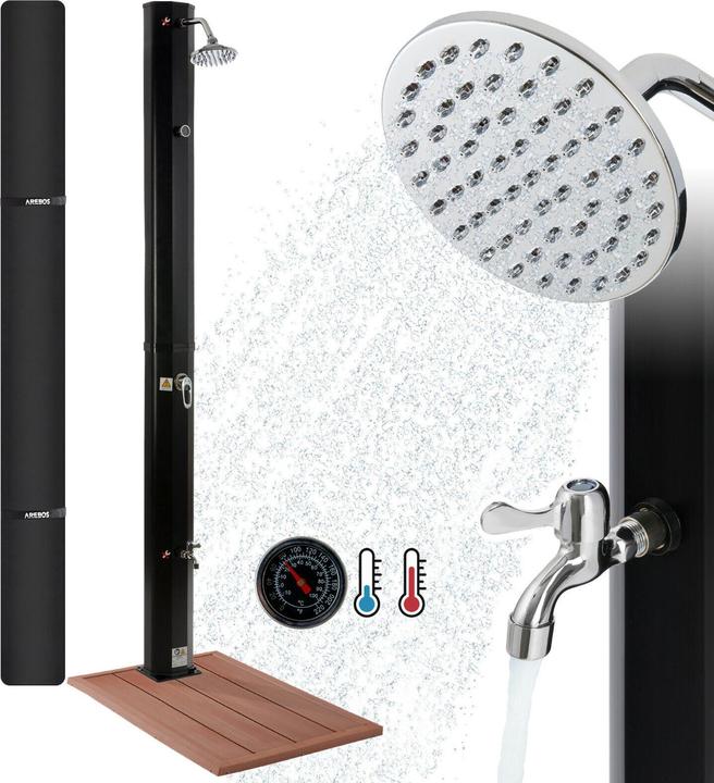 Image du produit Arebos Douche solaire avec plaque de sol
